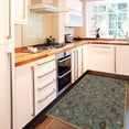 thumbnail image 1 of Ottomanson Ottohome Collection Non-Slip Rubberback Floral Leaves Design Indoor Rug, 1 of 7