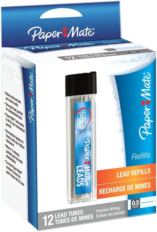 Paper Mate Mechanical Pencil Lead Refills, 0.5Mm, Pack Of 144 Leads