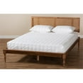 thumbnail image 6 of Baxton Studio Romy King Size Vintage Wood Platform Beds, Ash Brown, 6 of 9