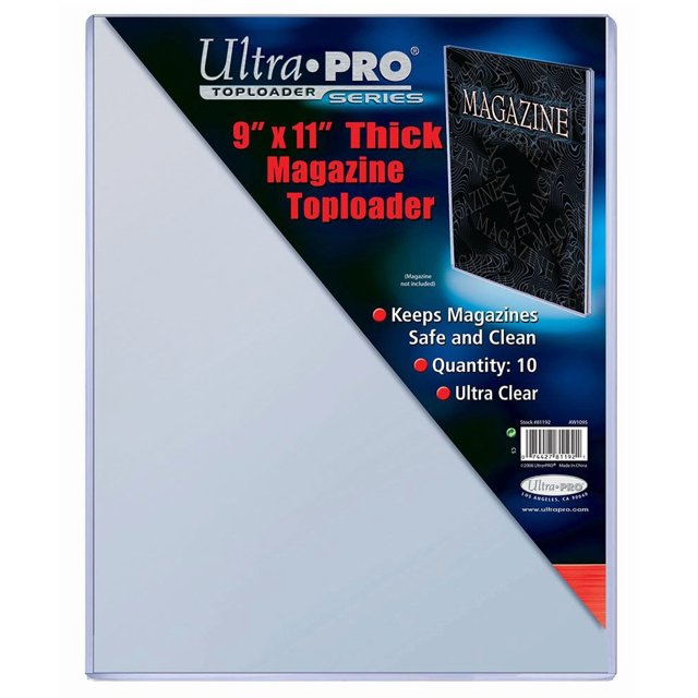 Ultra Pro 9" X 11-1/4" Thick Magazine Toploader 10ct - One Size, One Color (SFTL1197)