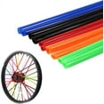 thumbnail image 5 of (Verde) Kit de cubiertas de piel para radios de motocicleta, 72 Uds., cubiertas para llantas de rueda de Motocross, cubiertas reflectantes universales, 5 of 5