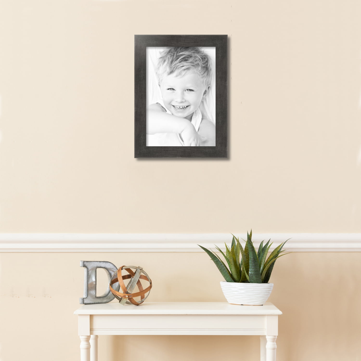 ArtToFrames Picture Frame Custom 2"  Muted Cold Silver 4677 Small 