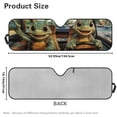 thumbnail image 7 of XYZCANDO Cute Turtle Windshield Sun Shade Folding Front Window Sun Shade for Car Accessories Compatible with Wrangler JK JKU TJ 1997-2018 Windshied Sunshade Block UV Rays, 7 of 7