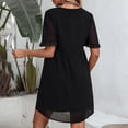 thumbnail image 1 of Vestido Túnica De Verano Para Mujer, Mini Vestido Corto Casual De Moda Con Volantes Amigable Con La Piel De Cintura Alta Ligero Con Forro Interior Para Fiestas En La Playa ANGGREK CD1711, 1 of 6