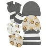 Gerber Baby Boy Caps & No Scratch Mittens Bundle, 7-Piece, Newborn-0/3 Months