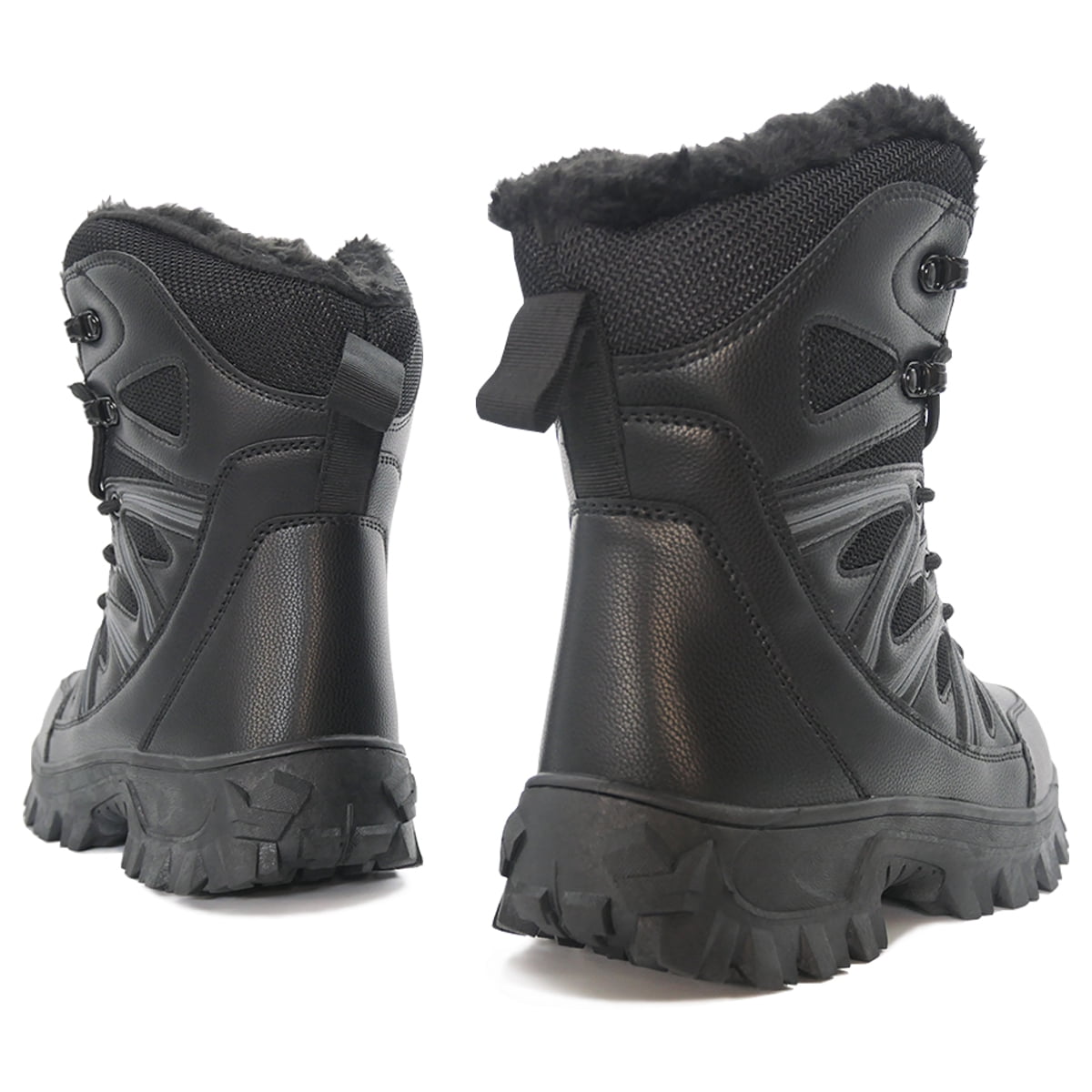 Tecnica Men’s Mid Calf Black Winter Boots Snow Size Fur Lined Size 9.5 Men Snow Boots Waterproof Mid-Calf Fur Lined Insulated  main image 2