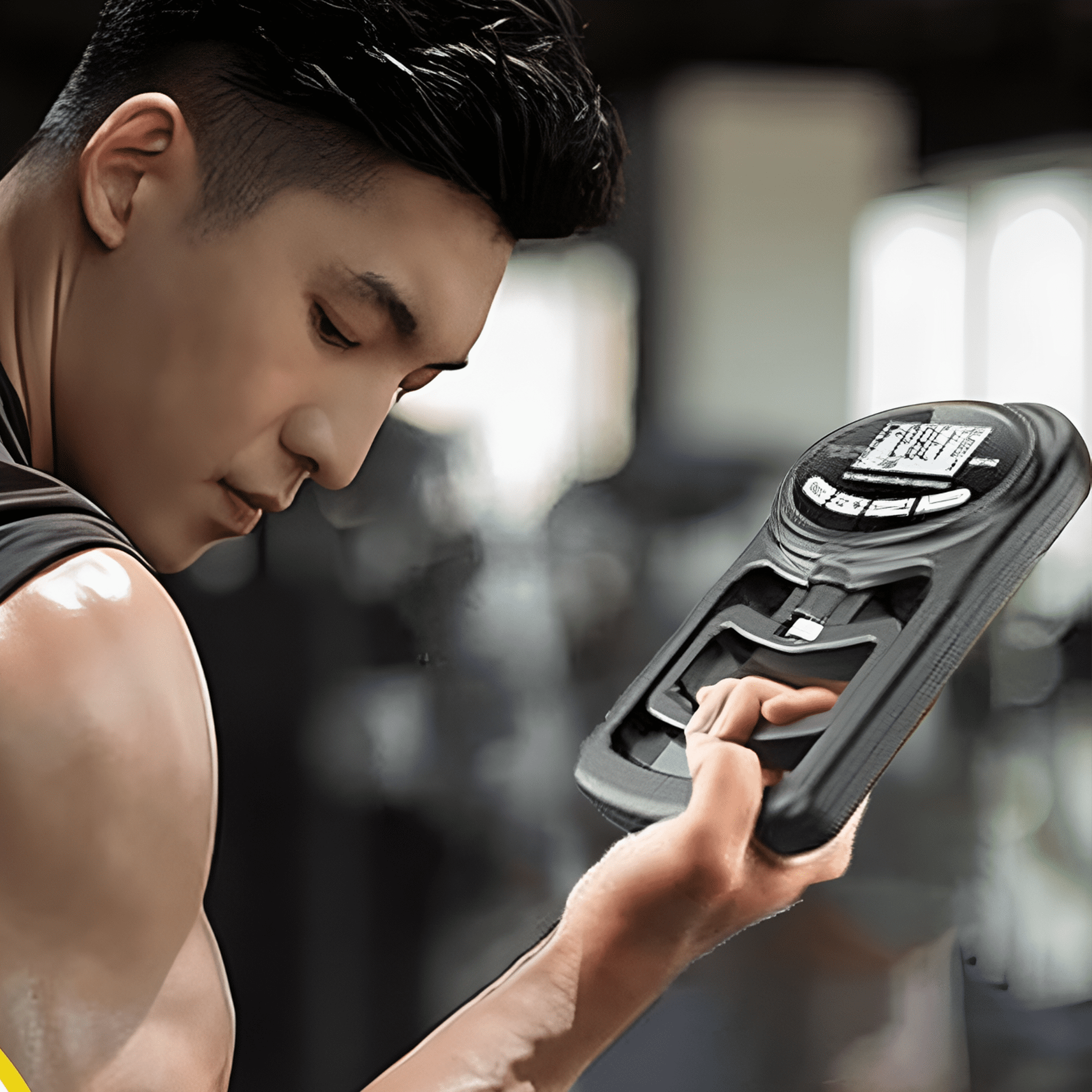 GJX 2026 New Electric Grip Strength Tester Led Display Hand Grip Dynamometer Adjustable Gripper Trainer Handheld Grip Measurement Meter Hand Grip Power Strengthener Exerciser Black