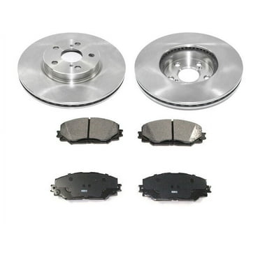 Front Brake Pad and Rotor Kit - Compatible with 2009 - 2019 Toyota Corolla 2010 2011 2012 2013 2014 2015 2016 2017 2018