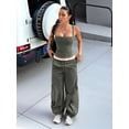 thumbnail image 4 of Women'S Square Neck Going Out Crop Tops Double Lined Cute Basic Tank Tops 2026 Clothes Green S, 4 of 8