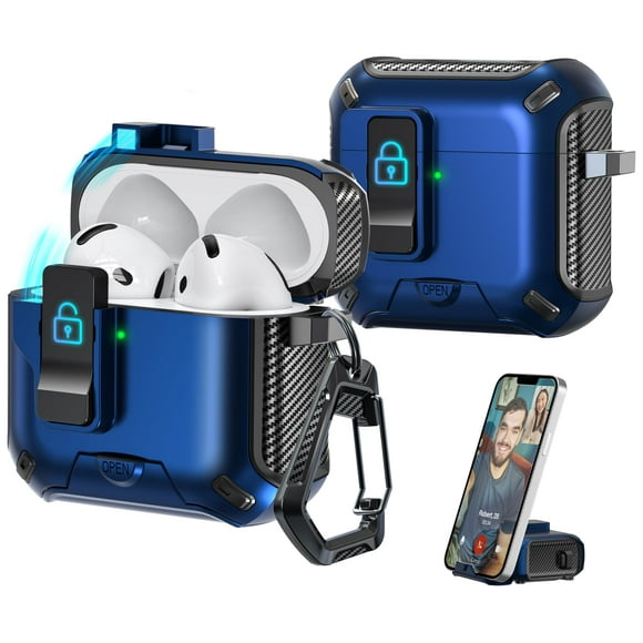 Funda para auriculares R-fun compatible con AirPods 4th Gen 2024