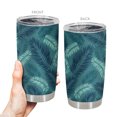 thumbnail image 3 of Taza de viaje Oasisdream, vaso de 600 ml con estampado de hojas, 3 of 6