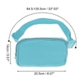 thumbnail image 2 of Unique Bargains 1 Pc Cinturón de Correr de Color Sólido para Senderismo Gimnasio Azul Claro Nailon, 2 of 4