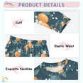 thumbnail image 3 of FORMRS Long Sleeve Top and Pants Pajama Set for Niños 2-Piece Sleepwear, Sizes 18M-8Y, Blue Oranges, 3 of 6