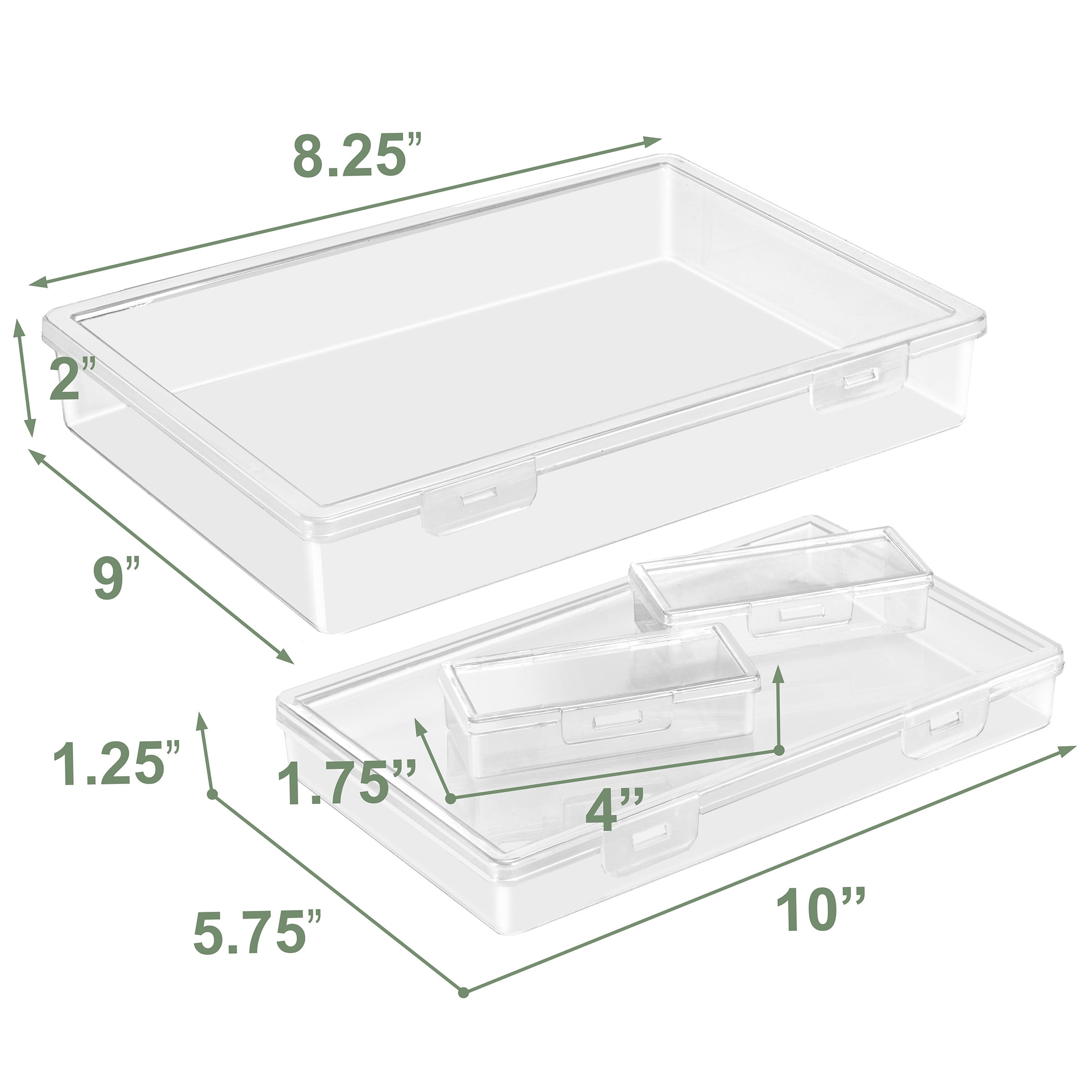 Sorbus 12-Piece Sewing and Craft Material Storage Container Set with Lids
