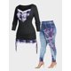 thumbnail image 1 of Camiseta Estampado a Cuadros Tamaño Plus Rosegal Camisetas tallas grandes, 1 of 5