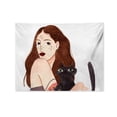 thumbnail image 1 of Tapiz de pared de microtela Girl Belle, 150 x 130 cm, decoración de habitación, 1 of 1