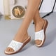 thumbnail image 2 of Amzcrzy Zapatos de mujer,Zapatos de mujer,Zapatillas de mujer, Sandalias casuales con agujeros para mujer, cómodas y con ranuras, de suela plana Sandalias Mujer Zapatillas De Casa, 2 of 6