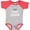 Heather and Red, variant on Hike Colorado Hiking Trekking Hiker Gift Boys or Girls Baby Bodysuit