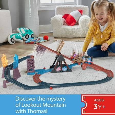 Thomas & Friends Crystal Caves Adventure Set with Motorized Thomas Train & 8 Ft of Track