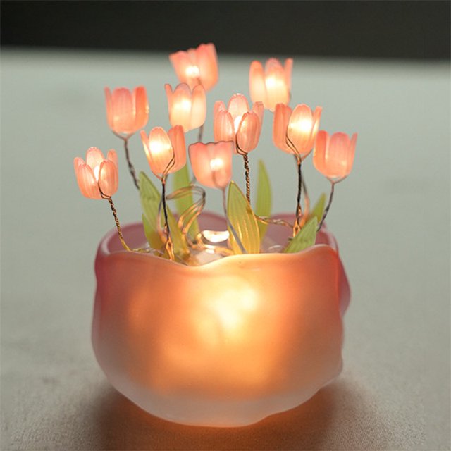 Lámpara Tulipán Nube Espejo Luz De Noche Con , De Escritorio Para El Cumpleaños