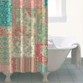 thumbnail image 4 of Pioneer Flower Floral Print Pattern Shower Curtain 36"x72", Bathroom Decorative Shower Curtain Set with 12 Hooks, Waterproof Washable, 4 of 6