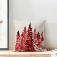 thumbnail image 3 of Christmas Pillow Covers 18 X 18 Inch Set of 2, Red Christmas Trees Decoration Throw Pillow Covers Holiday Farmhouse Winter Pillowcase for Couch Home Sofa Indoor Outdoor Decor, 3 of 6