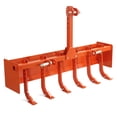 thumbnail image 1 of 55" Heavy Duty Box Blade – 3-Point Hitch Attachment for CAT 0 & CAT 1 Tractors – Adjustable Box Scraper for Grading, Leveling, Landscaping – Professional Farm Equipment – Orange, 1 of 7
