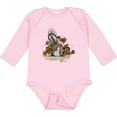 thumbnail image 3 of Inktastic Squirrel Superhero Landing with Acorns Boys or Girls Long Sleeve Baby Bodysuit, 3 of 5
