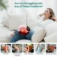 thumbnail image 2 of Snailax Cordless Knee Massager with Heat, 3 Vibration Modes & 3 Heating Levels, Gift for Dad, Mom, 2 of 11