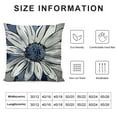 thumbnail image 5 of JEUXUS Navy Blue Daisy Pillow Covers Floral Couch Pillow Cases Modern Abstract Flower Throw Pillows Home Decor for Living Room Bedroom Cushion Outdoor, 5 of 5