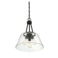 thumbnail image 4 of Matte Black Three Light Pendant from the Calhoun Collection, 4 of 6