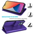 thumbnail image 5 of Takfox For Apple iPhone 14/14 Pro/14 Plus/14 Pro Max Wallet Case, With RFID Blocking Leather Credit Card Holder Slots Flip Folio Cover,Purple, 5 of 7