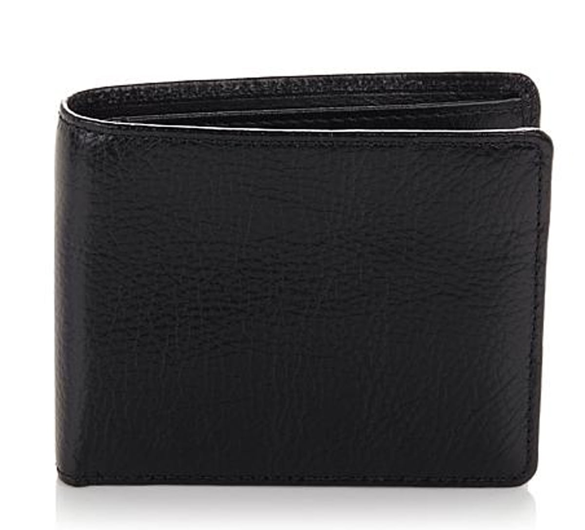 TravelSmith Men's Leather RFIDBlocking Billfold Wallet Black