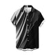 thumbnail image 2 of Blusa y camisa de manga corta con cuello vuelto para hombre, cárdigan ligero de manga corta con botones y cuello vuelto, camisa de manga corta con cuello vuelto, blusa de poliéster para hombre, 2 of 4