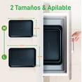 thumbnail image 2 of Bandeja para Hornear Antiadherente NutriChef, Juego de 2 Piezas, Charolas para Hornear Recubrimiento Superior, Tamaños de 38 cm x 28 cm y 33 cm x 23 cm para Asar y Hornear, Apto para Lavavajillas, 2 of 6