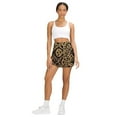 thumbnail image 5 of Leopard Print Women's High Short Skirt, High Waisted Mini Skirt with One Side Pocket, 5 of 5
