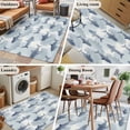 thumbnail image 5 of 3'x5' Rug for Living Room Bedroom, Blue Sharks Coastal Washable Area Rugs Non-Slip Carpet Mats, Summer Beach Ocean Nautical Indoor Low Pile Area Rug Runner for Kitchen, Mudroom, 5 of 8