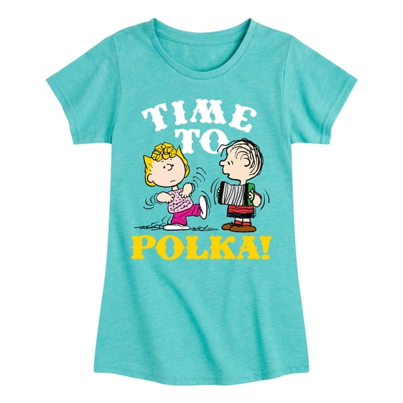 Peanuts - Time To Polka - Toddler & Youth Girls Short Sleeve Graphic T-Shirt