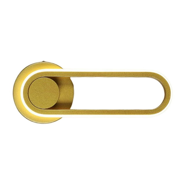 Aplique de pared LED Industrial Yuyangstore Diseño moderno Lámpara de pared Oro