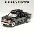 thumbnail image 3 of CHUNYAN Toy Trucks for Boys 1/24 F150 Toy Truck,Diecast Trucks F150 Raptor Model Kit,Pull Back Toy Pickup Truck with Light and Sound, Toy Trucks for Boys Age 4-7, 3 of 6