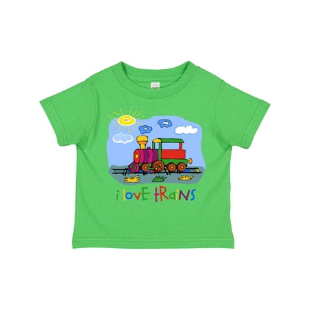 

Inktastic I Love Trains Gift Toddler Boy or Toddler Girl T-Shirt