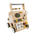 thumbnail image 3 of madera para bebés, juguete sensorial educativo multifuncional con centro actividades para bebés con ruedas para niños pequeños., 3 of 9