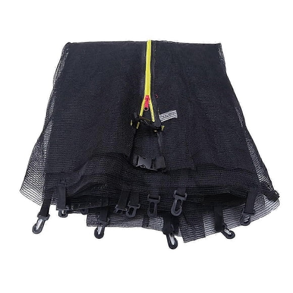 12FT Trampoline Safety Net for Kids with Zipper and Buckle, Anti-Fall Nylon Pad and Mesh Accessories