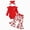 R001-Red, variant on NOLDARES Baby Girl Clothes Newborn Infant Fall Winter Outifts Ribbed Ruffle Long Sleeve Romper Pant Outfit Set 3pcs 0-24 Months(Red,0-3 M)