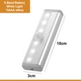 thumbnail image 2 of Tira de luz con sensor de cuerpo humano inteligente, luz blanca y cálida, para gabinete, armario, 2 of 5