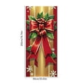 thumbnail image 3 of Christmas Door Cover Decorations, Christmas Front Door Banners with Big Bow, Festive Holiday Door Hanging Decor for Indoor and Outdoor Use, 3 of 6