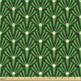 thumbnail image 2 of Ambesonne Leaves Fabric by the Yard Upholstery, Foliage Pattern with Dots, 10 Yards, Green and Cream, 2 of 5