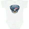 thumbnail image 3 of Inktastic America with Eagle Shield and Banner Boys or Girls Baby Bodysuit, 3 of 5