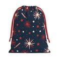 thumbnail image 3 of Super Soft Fabric Gift Bag Contraction Free Bag Mouth Pull Rope Design Red Ribbon Mouth For The Festival Independence Day Theme Star (11) Medium, 3 of 8