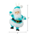 thumbnail image 5 of Mr. Christmas 5-inch Flocked Dancing Santa Ornament, Pink, 5 of 5
